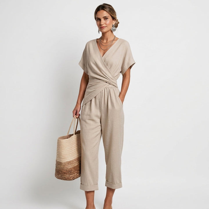 Catherine | Cross Set with V-Neck