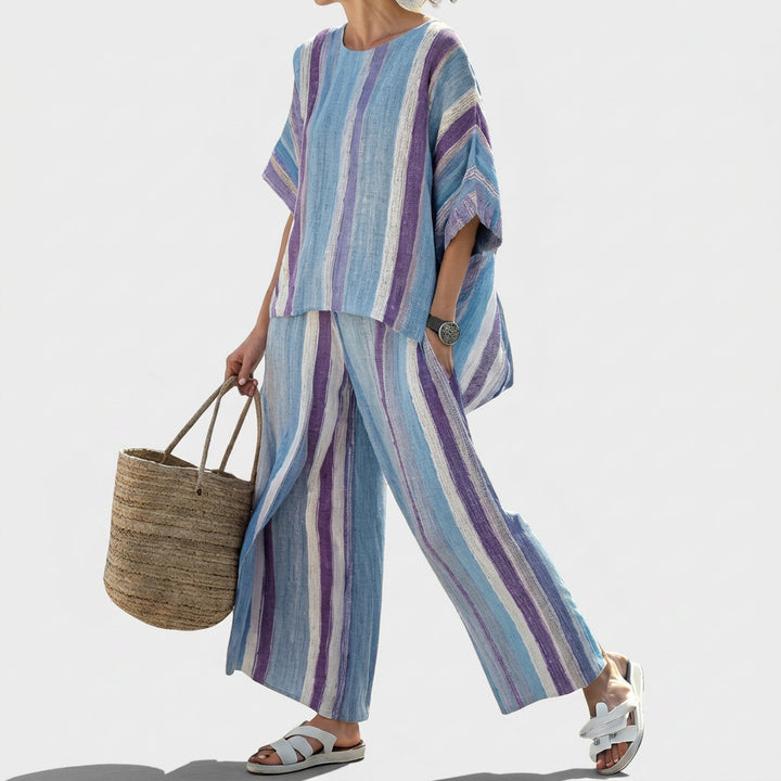 Marielle | Lavender Stripes Set