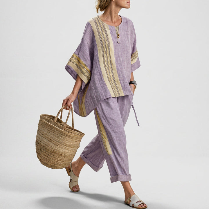 Lorelei | Boho Linen and Bamboo Set