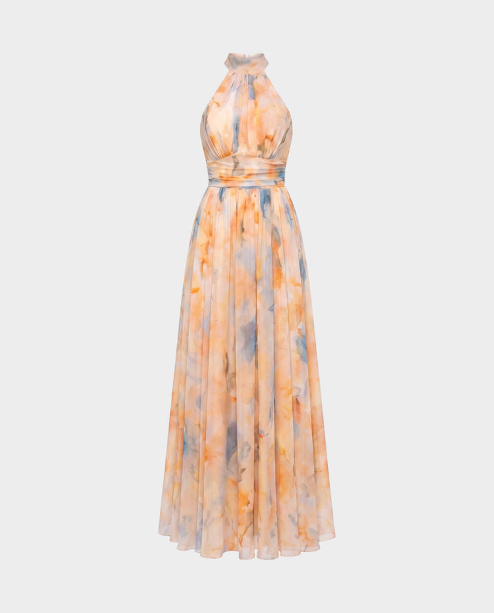 MOLLY | HALTER NECK MAXI DRESS