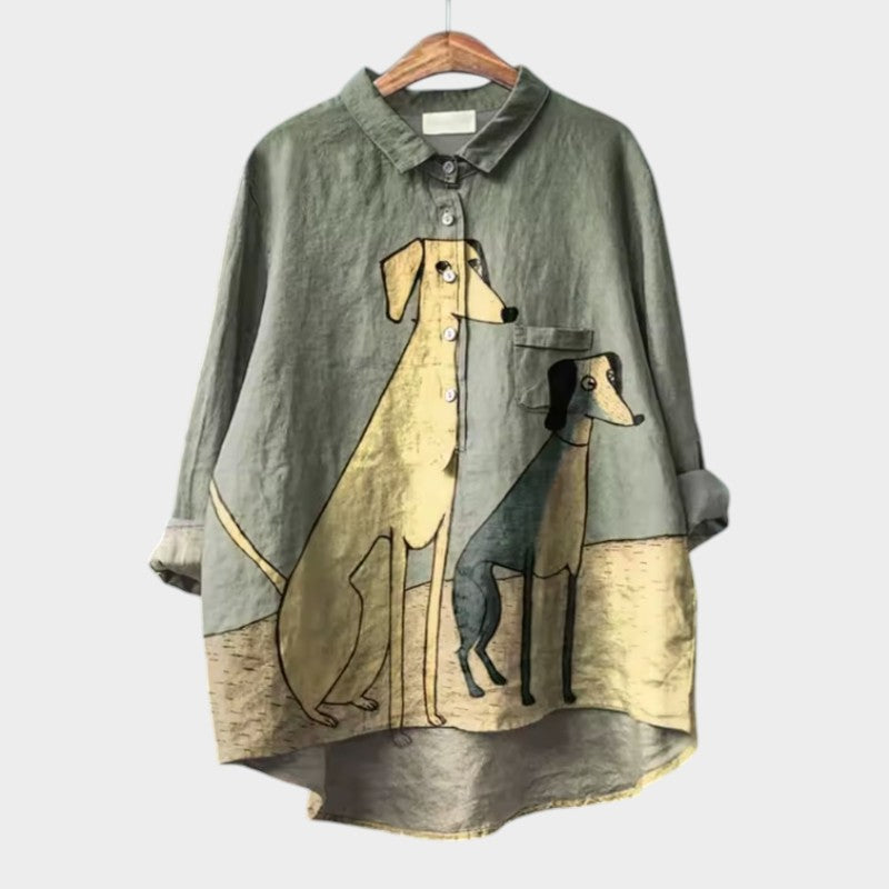 Winona | Elegant Summer Linen Blouse