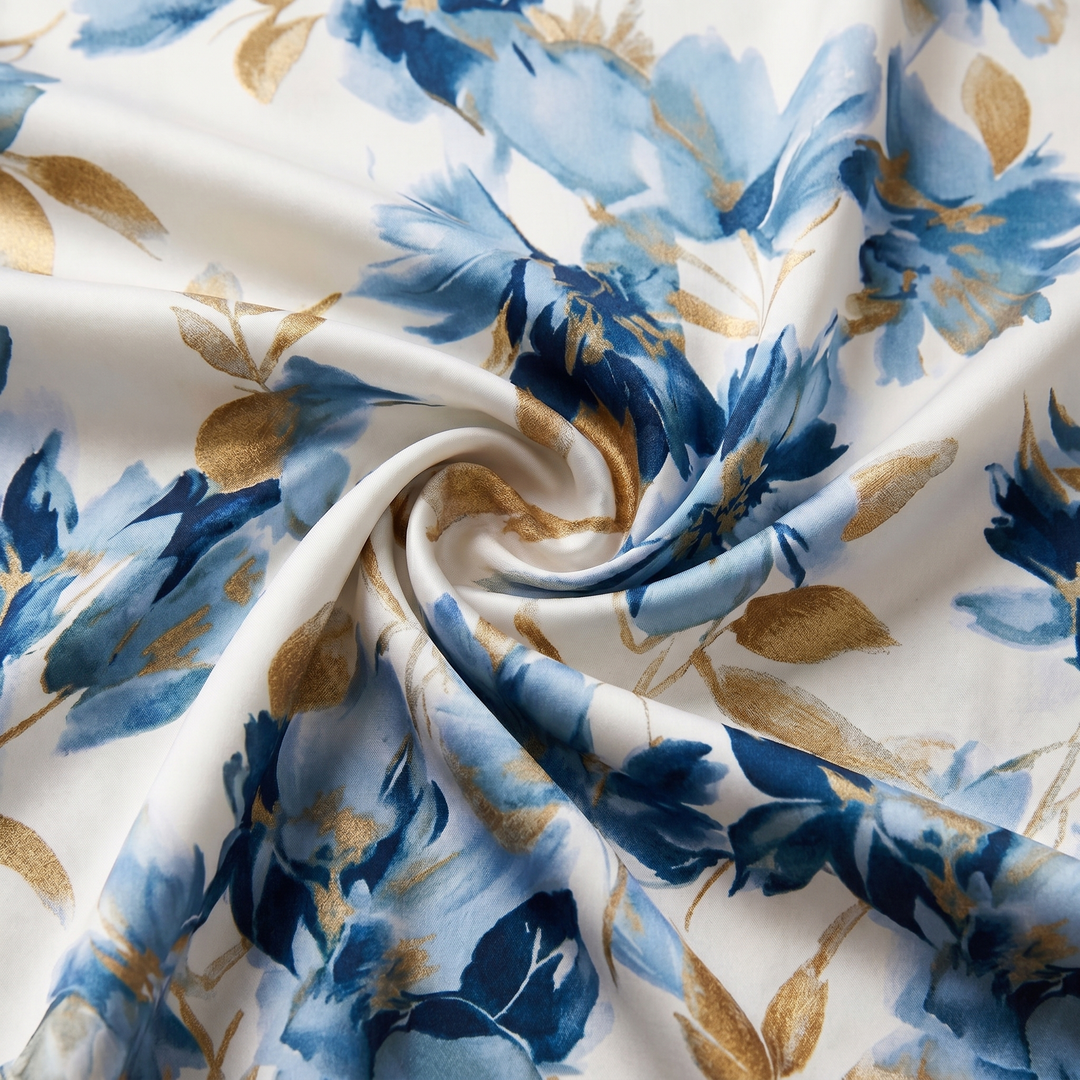 Olivia | Wrap Midi Dress with Floral Print