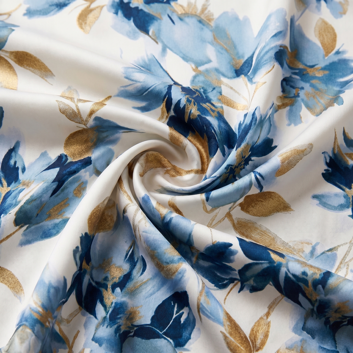 Olivia | Wrap Midi Dress with Floral Print