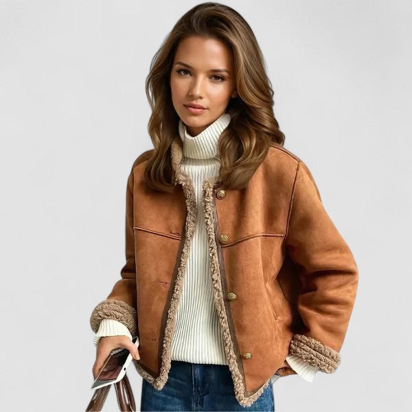 Rosalia | Fur Coat with Buttons