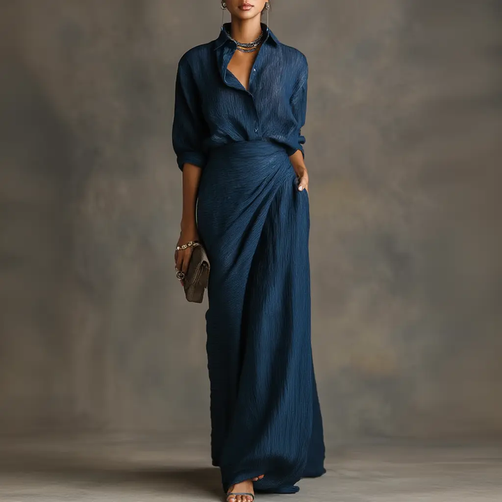 Adriana | Elegant Set Blouse & Long Skirt