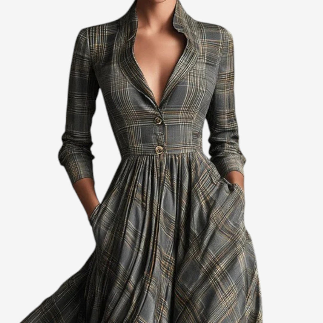 Marissa | Chic Plaid Dress