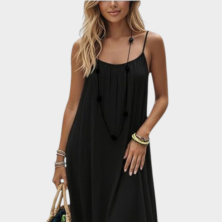 VIVIAN | ELEGANT SUMMER DRESS WITH BACK CUTOUT