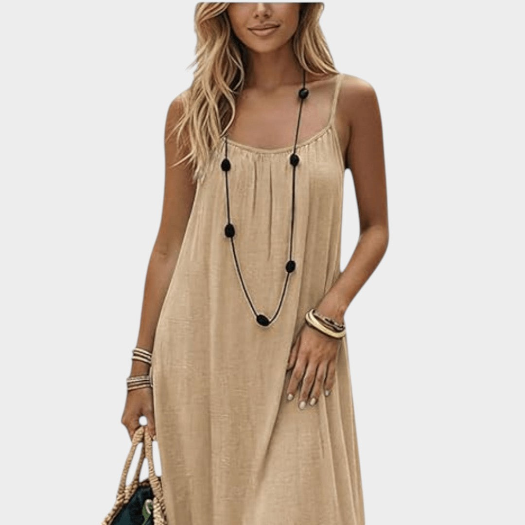VIVIAN | ELEGANT SUMMER DRESS WITH BACK CUTOUT