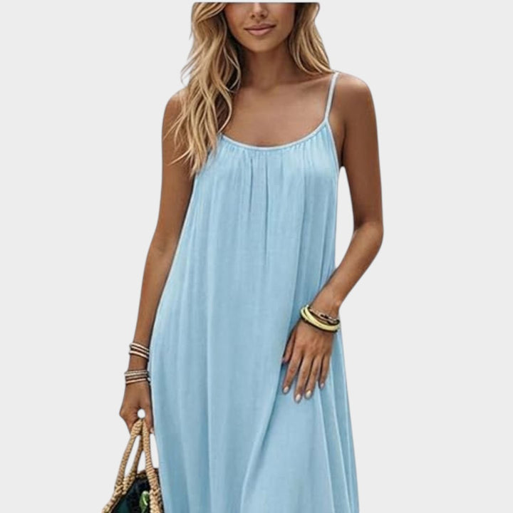 VIVIAN | ELEGANT SUMMER DRESS WITH BACK CUTOUT