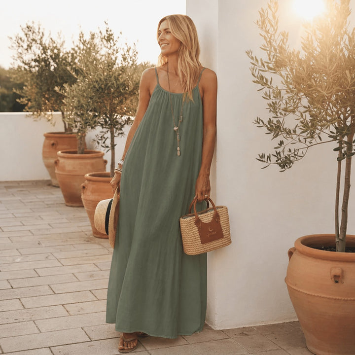 VIVIAN | ELEGANT SUMMER DRESS WITH BACK CUTOUT