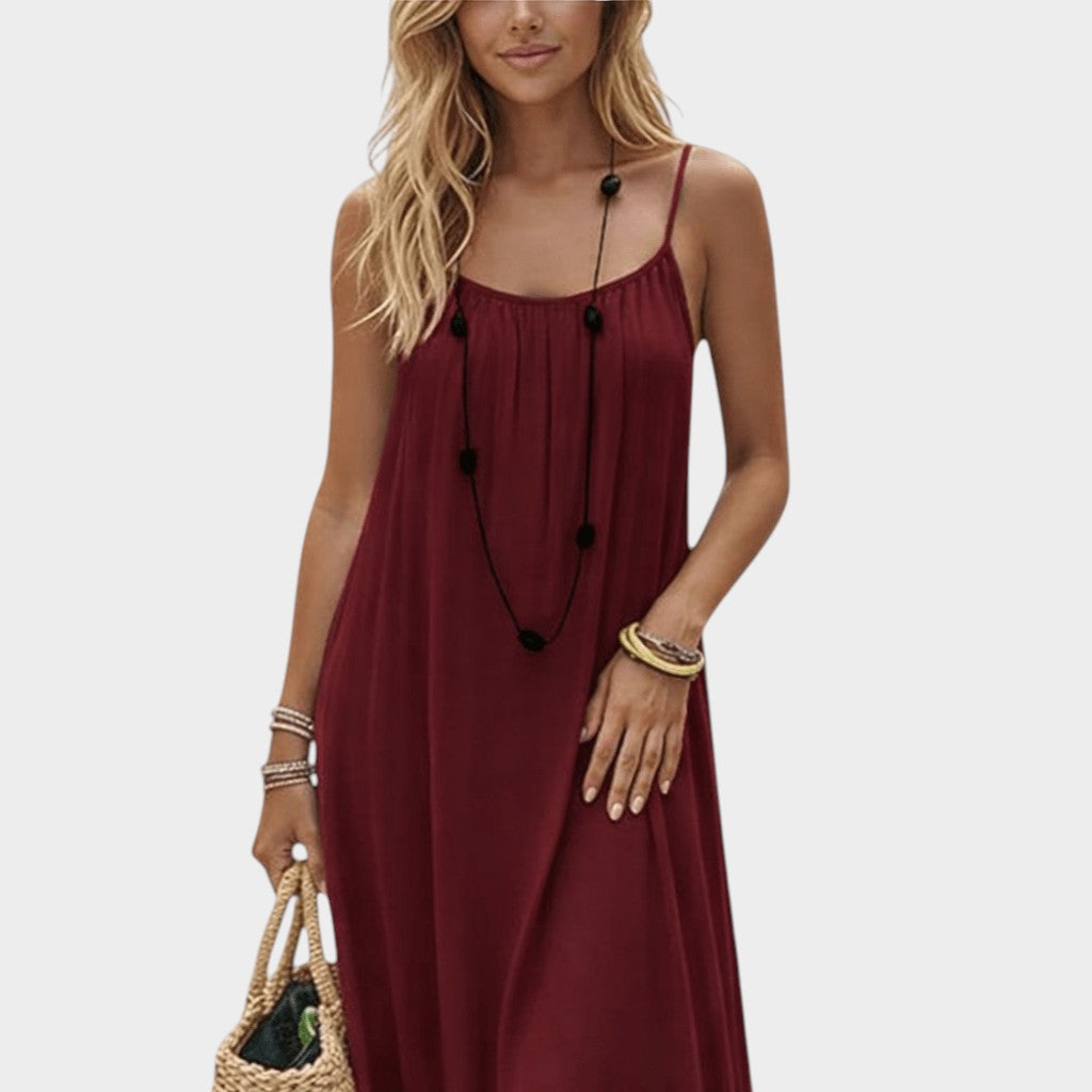 VIVIAN | ELEGANT SUMMER DRESS WITH BACK CUTOUT