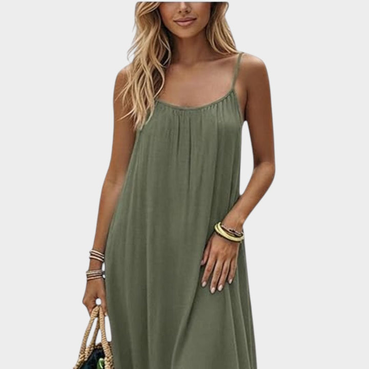 VIVIAN | ELEGANT SUMMER DRESS WITH BACK CUTOUT