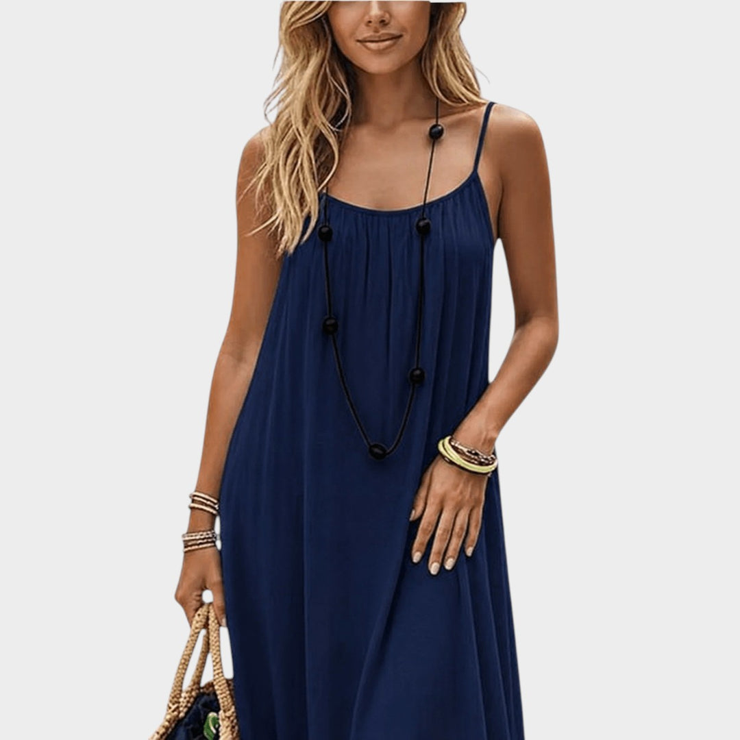 VIVIAN | ELEGANT SUMMER DRESS WITH BACK CUTOUT