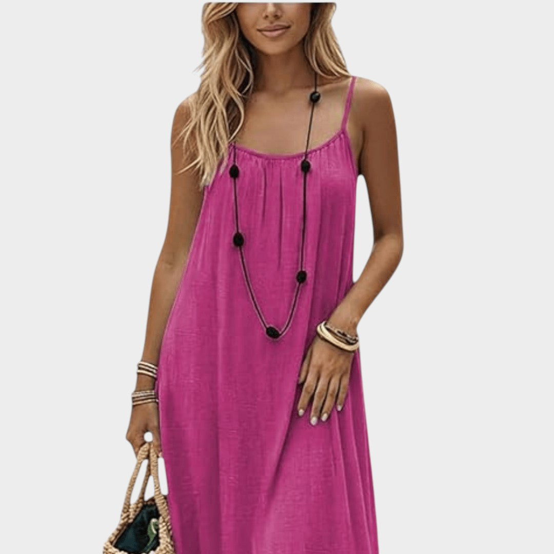 VIVIAN | ELEGANT SUMMER DRESS WITH BACK CUTOUT
