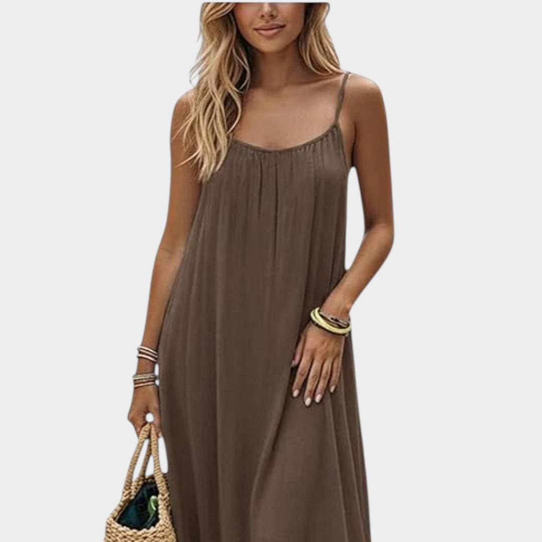 VIVIAN | ELEGANT SUMMER DRESS WITH BACK CUTOUT