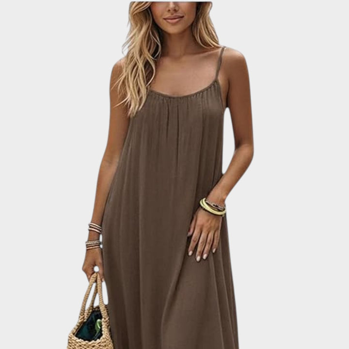 VIVIAN | ELEGANT SUMMER DRESS WITH BACK CUTOUT