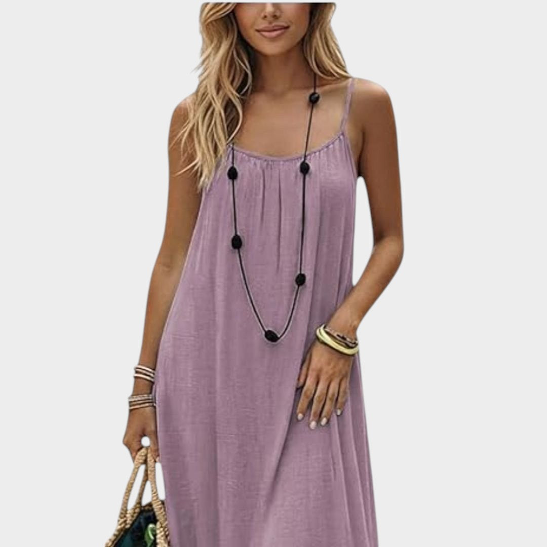 VIVIAN | ELEGANT SUMMER DRESS WITH BACK CUTOUT