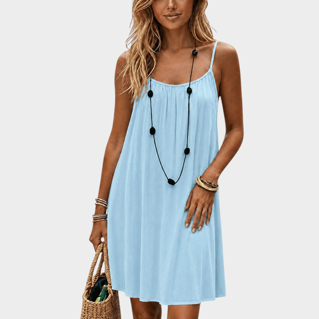 VIVIAN | ELEGANT SUMMER DRESS WITH BACK CUTOUT