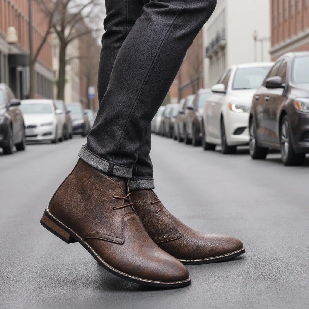 Nolan - Leather Boots