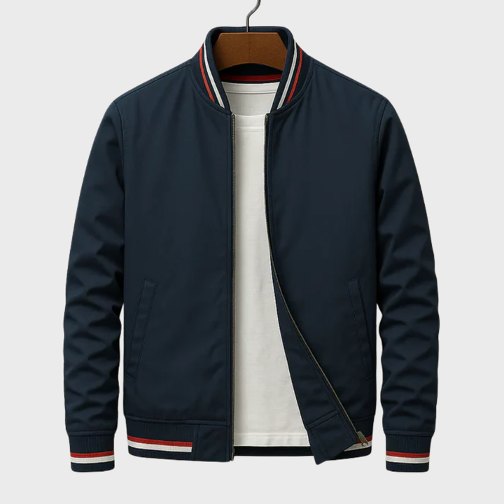 Mario - Striped Bomber Jacket