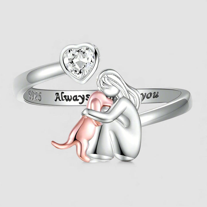 Dog Hug - Ring (Pink)