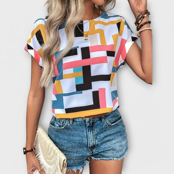 Monica | Short Sleeve Blouse