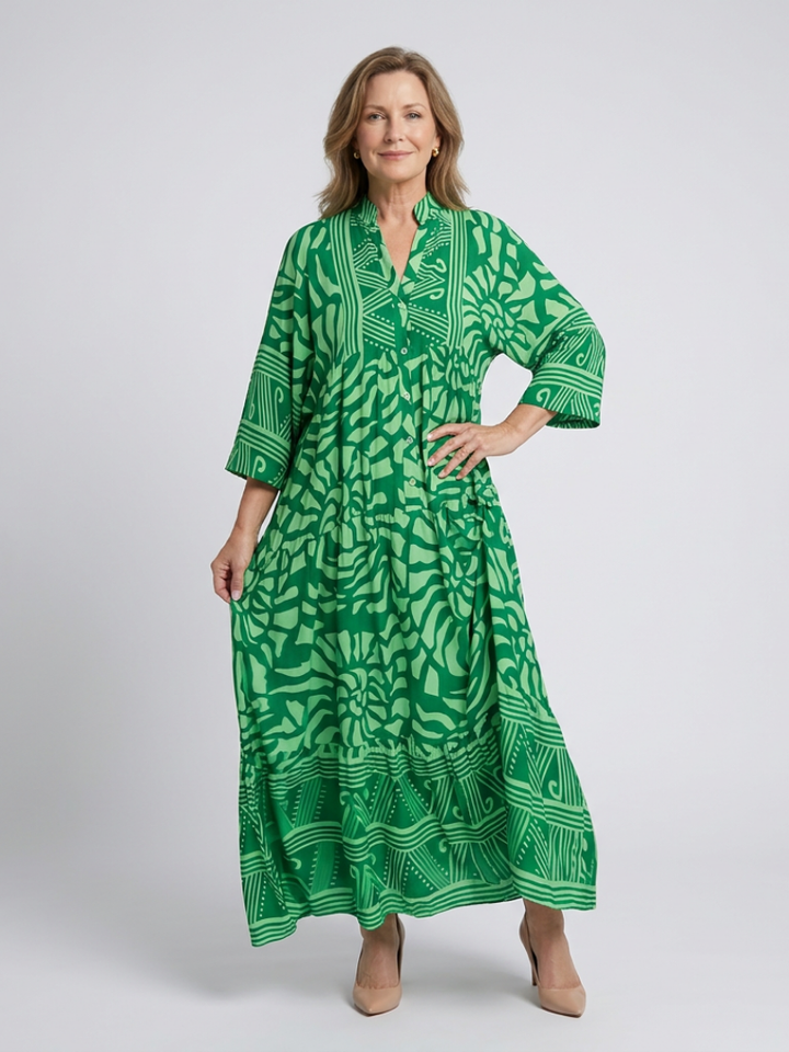 Alexis | Midi Dress with Buttons