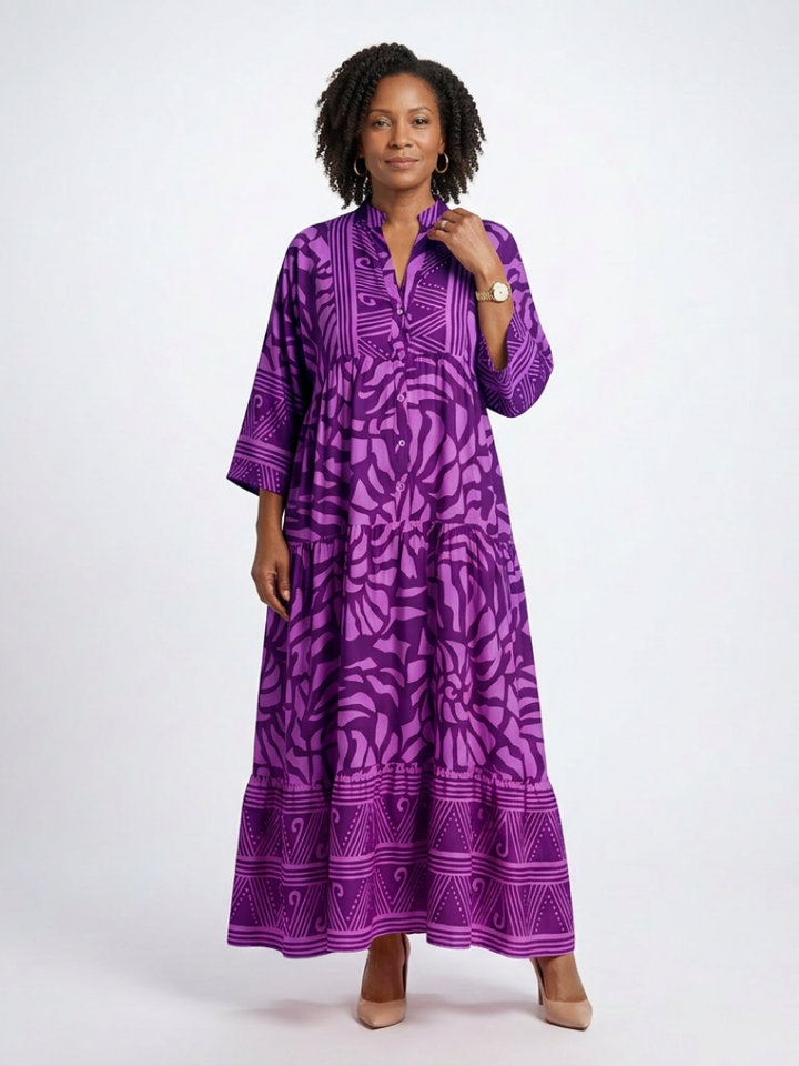 Alexis | Midi Dress with Buttons