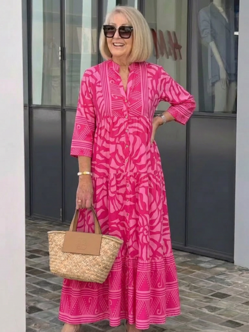 Alexis | Midi Dress with Buttons