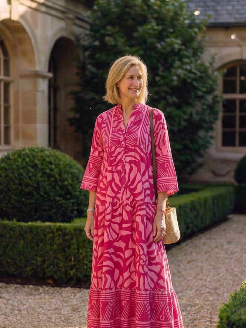 Alexis | Midi Dress with Buttons
