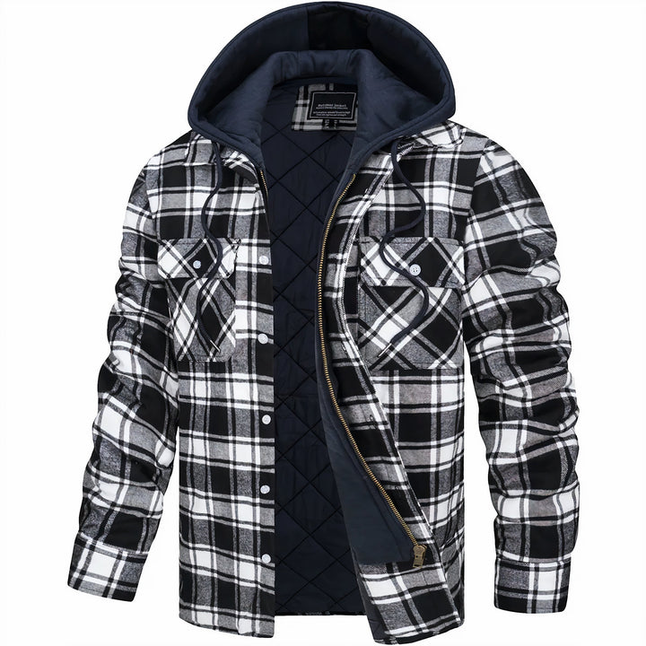 Dennis - Checkered Coat with Zipper