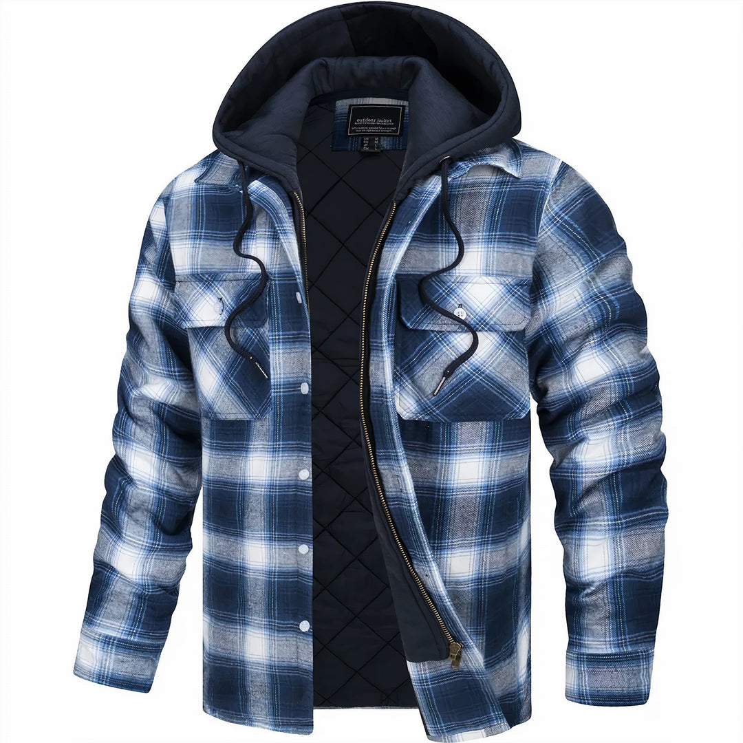 Dennis - Checkered Coat with Zipper