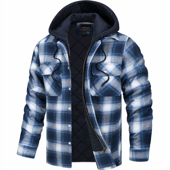 Dennis - Checkered Coat with Zipper