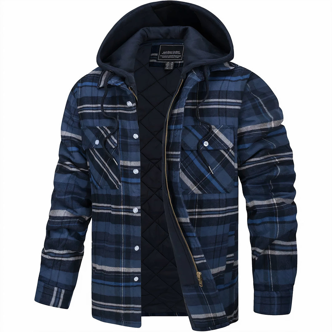 Dennis - Checkered Coat with Zipper