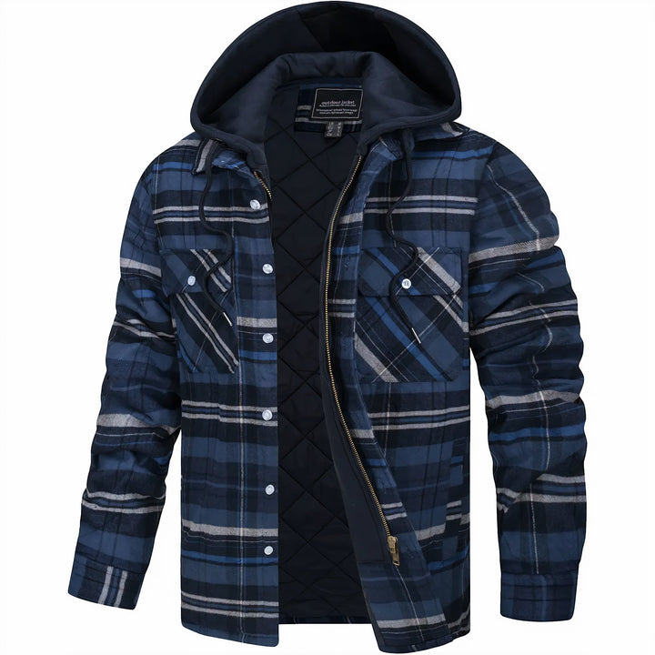 Dennis - Checkered Coat with Zipper