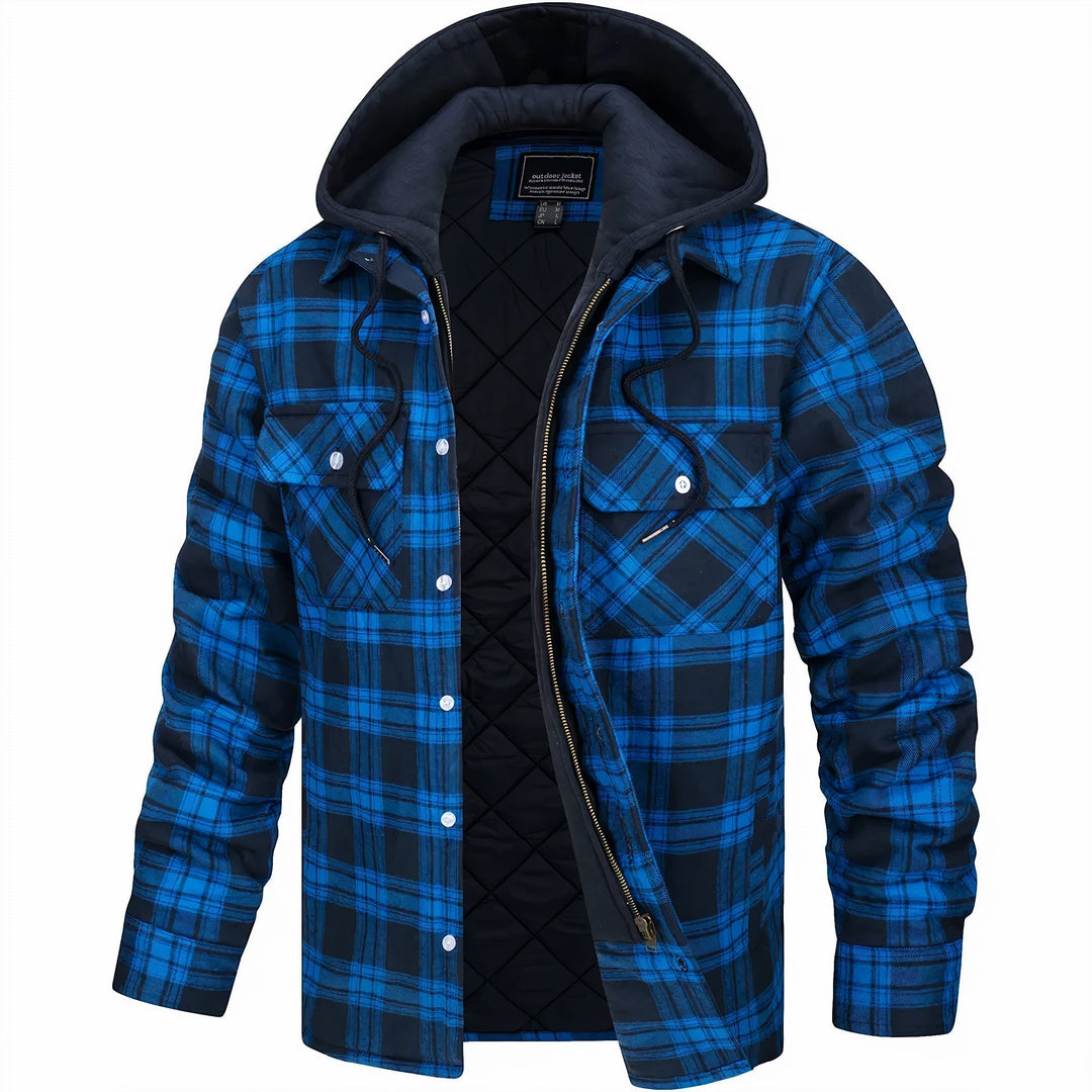 Dennis - Checkered Coat with Zipper