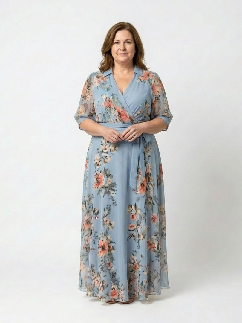 Brooklyn | Wrap Floral Maxi Dress