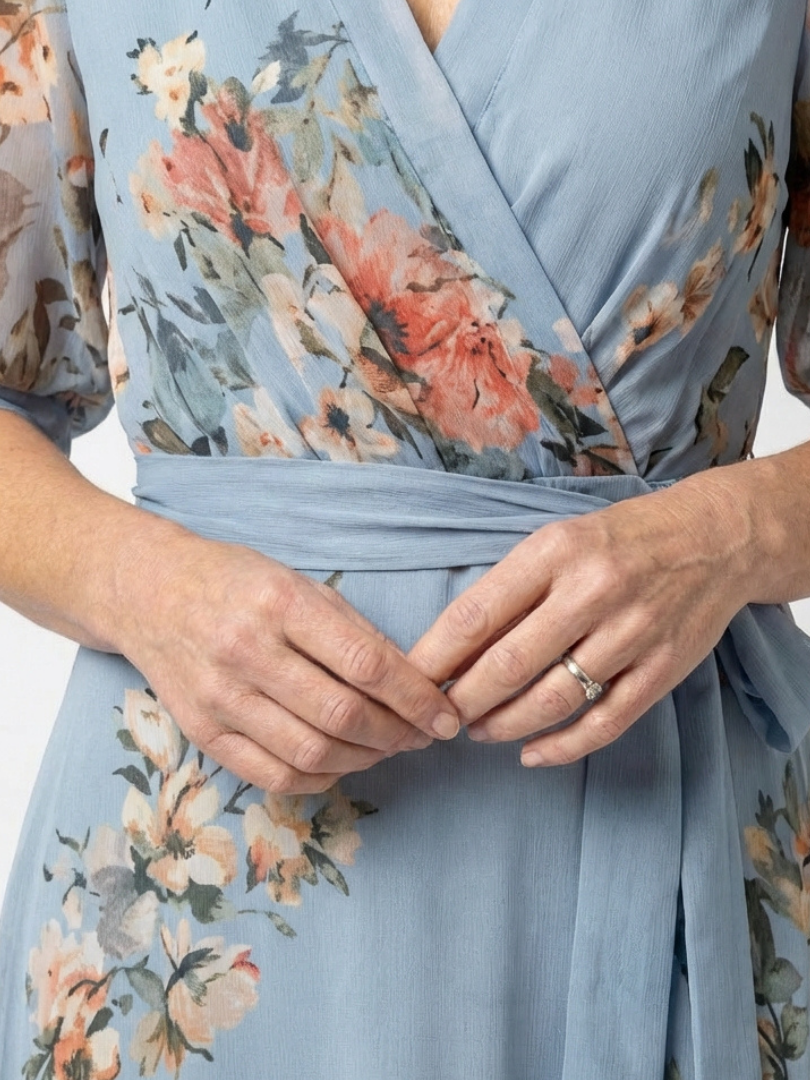 Brooklyn | Wrap Floral Maxi Dress