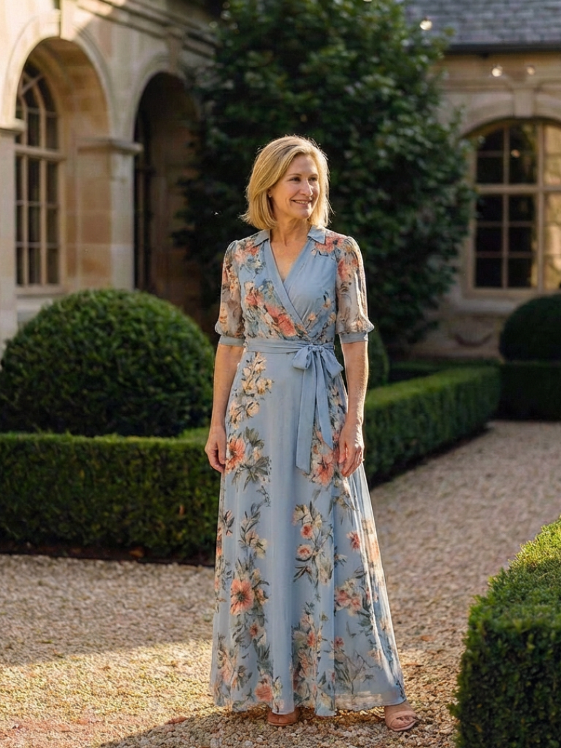 Brooklyn | Wrap Floral Maxi Dress