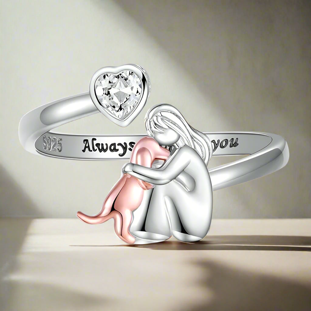 Dog Hug - Ring (Pink)
